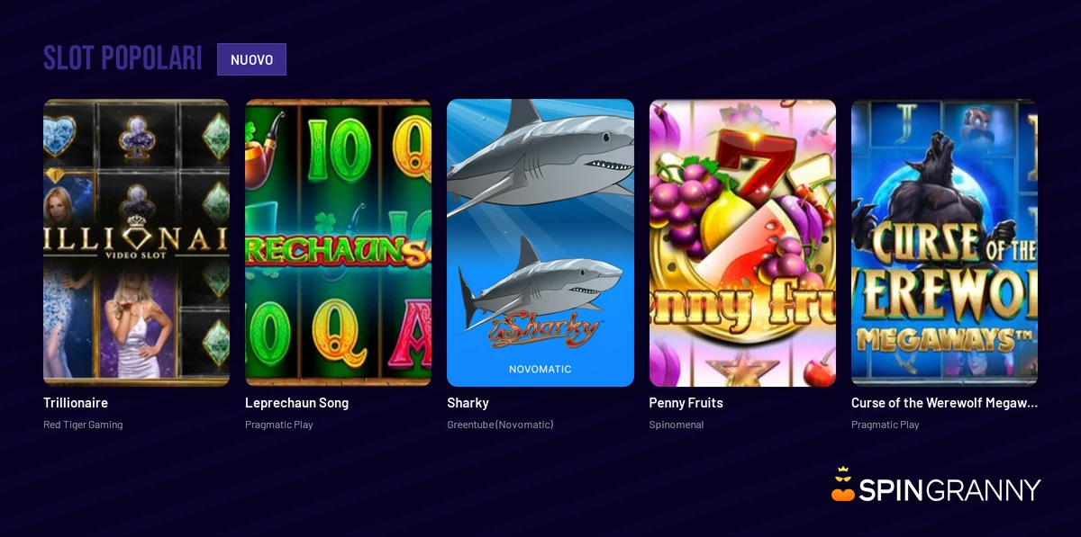 Sfoglia le slot popolari